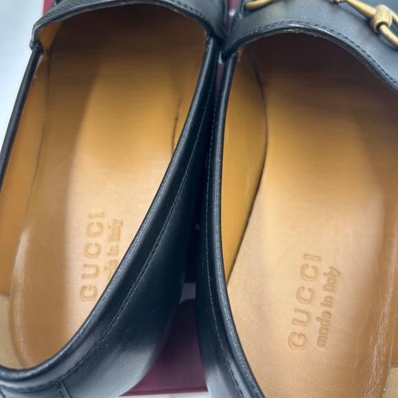 Men’s Gucci JORDAAN leather horse bit loafers size 11 fits 12 US made in Italy main image 10